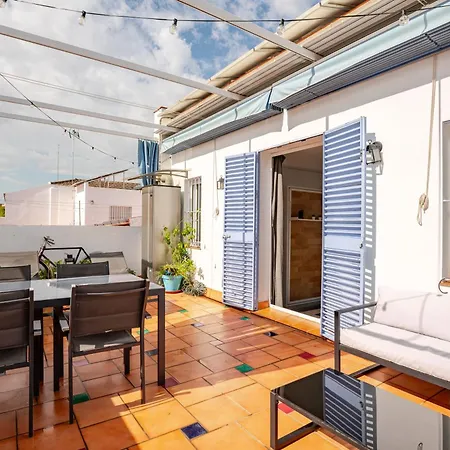 Atico La Azotea Con Terraza Privada セビリア